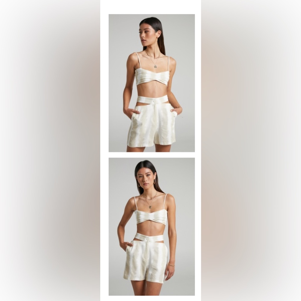 4th and reckless crop top with shorts